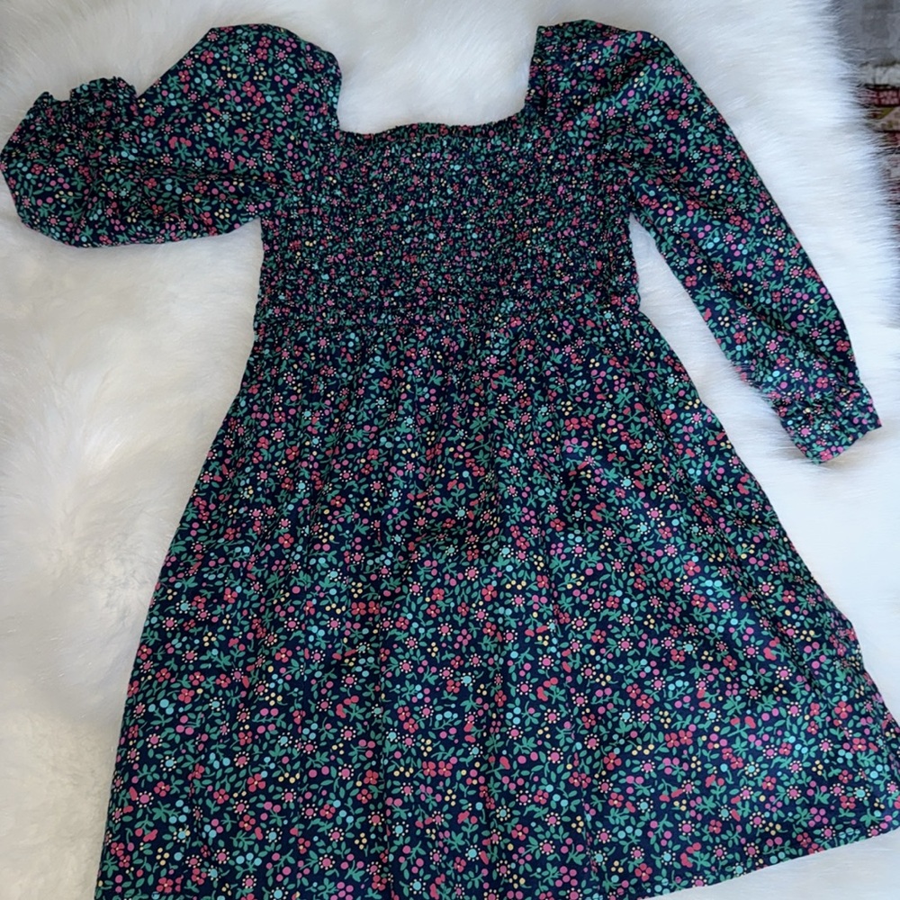 NWOT! J crew smocked floral dress. Size 4